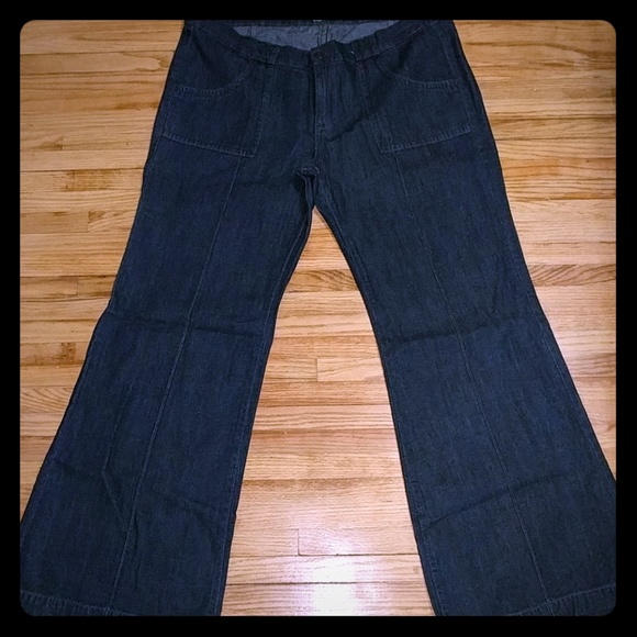 womens wide leg jeans size 16